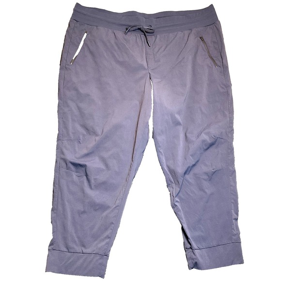 Athleta Pants - Athleta Trekkie North Jogger Pants Womens 26 Blue Zip Pockets Drawstring Hiking